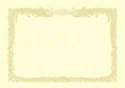 OA賞状用紙 厚口タイプ A3 クリーム地 雲入縦書用 10枚 10冊