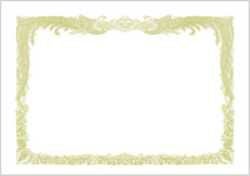 OA賞状用紙 厚口タイプ A3 白地 雲入縦書用 10枚 10冊