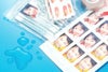 a-one はがきサイズのプリンタラベル［インクジェット］ 水に強い光沢白フィルム写真シール 角型9面4シート 29612