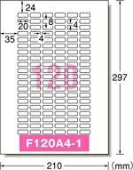a-one ラベルシール［プリンタ兼用］キレイにはがせるタイプ A4判 120面 四辺余白付 角丸 10シート 31270