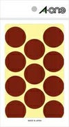 a-one カラーラベル 30mm丸 茶 14シートx11面（154片） 07237