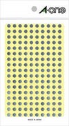 a-one カラーラベル 5mm丸 銀 6シートx180面（1080片） 07072