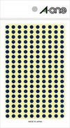 a-one カラーラベル 5mm丸 青 9シートx200面（1800片） 07062