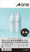 a-one キレイにみせる収納ラベル　水に強い　透明フィルム　6面　丸型　3シート 27807