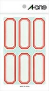 a-one セルフ角ペーパー 小 赤 18シートx6面（108片） 05001