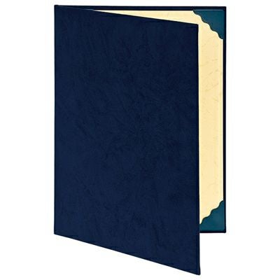 ナカバヤシ 証書ファイル 布クロス貼り(スエード調)タイプ A4判 ネイビー FSS-A4-B 10冊