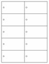絵符10分割ミシン目10穴