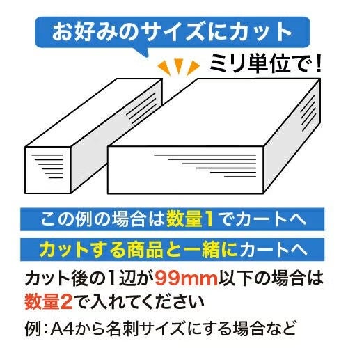 ラベル用紙の断裁加工